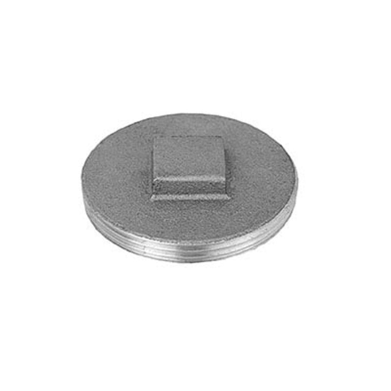 PLUG 4 BRASS FLUSH 876-40 RAISED SQUARE HEAD