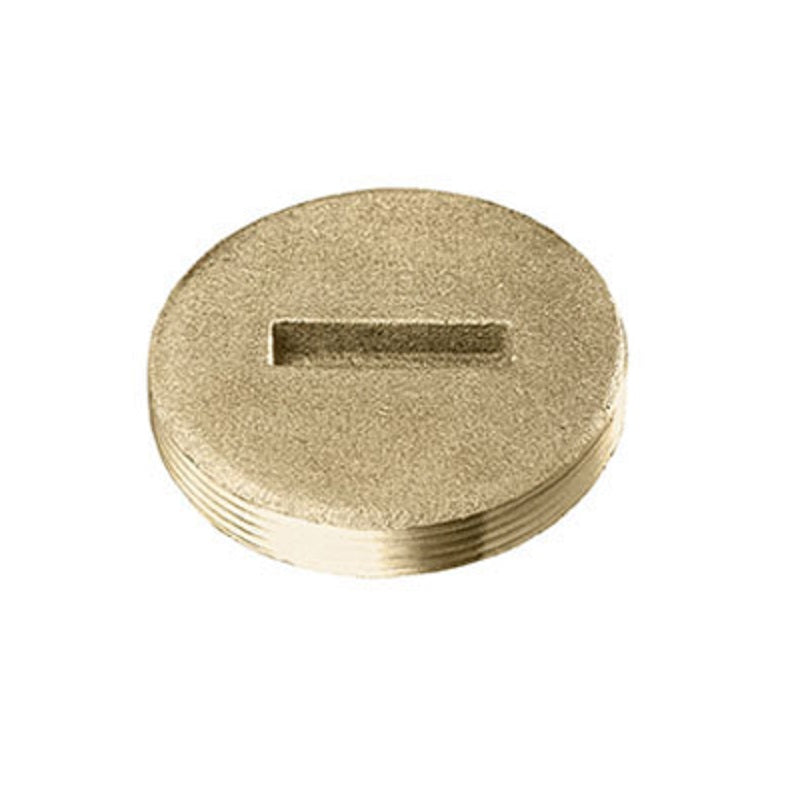 PLUG 4 BRASS FLUSH 877-940 SLOTTED