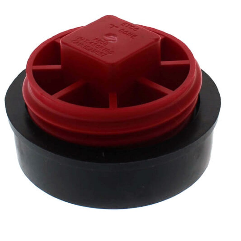 CLEANOUT PLUG 3" PVC RECESSED HEAD 882-EB320 - EXPANDABLE - T-CONE