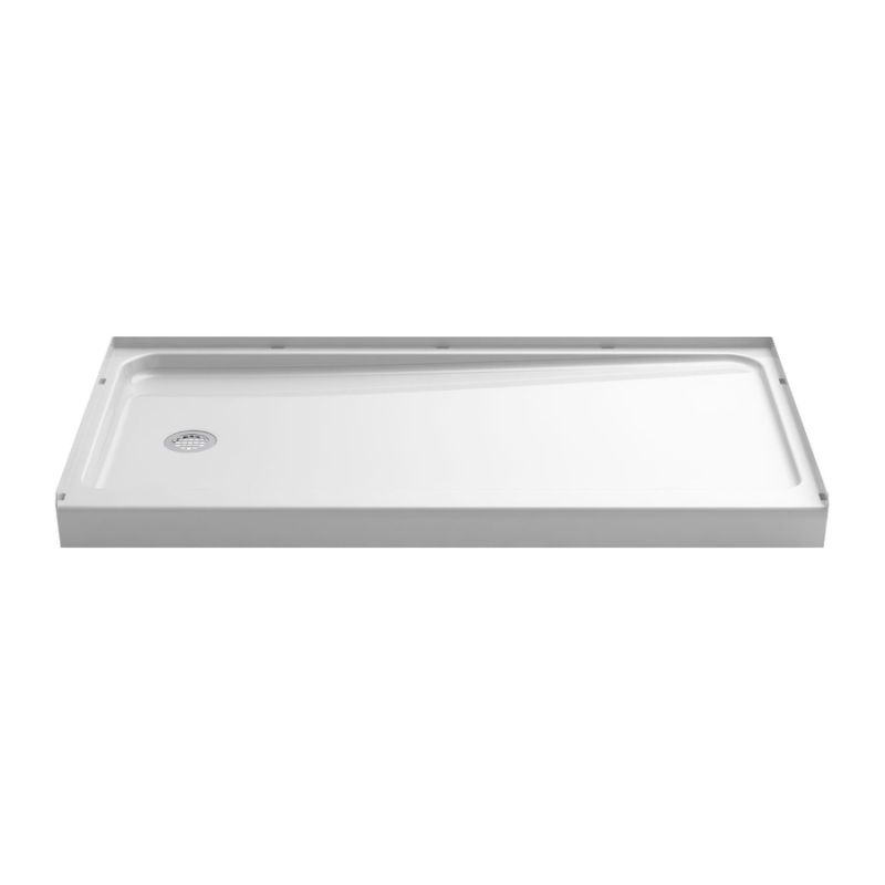 Ensemble 60x32x4-1/2" Shower Base in White w/LH Drain