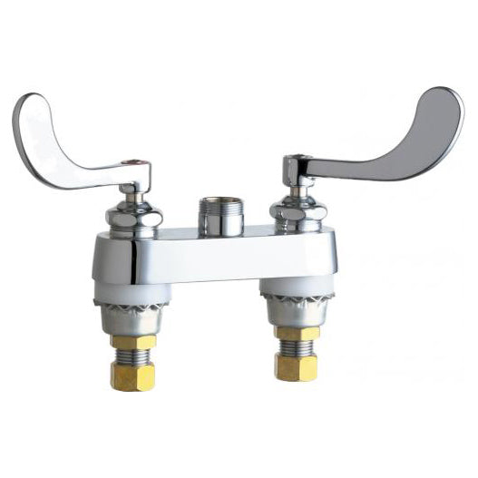 Deck-Mounted Manual Sink Faucet In Polished Chrome