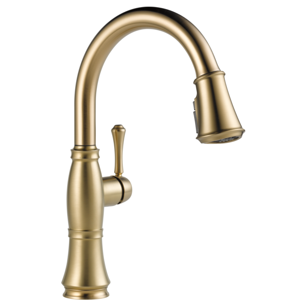 Cassidy Single Handle Pulldown Kitchen Faucet in Champagne Bronze