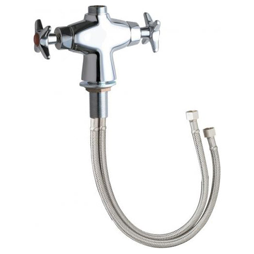 Deck-Mounted Manual Lab Faucet In Polished Chrome