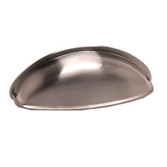 Euro Moderno 2-33/64" Cup Pull in Brushed Nickel