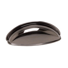 Euro Moderno 2-33/64" Cup Pull in Brushed Black Nickel