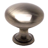 Euro Moderno 1-3/16" Knob in Brushed Antique Brass