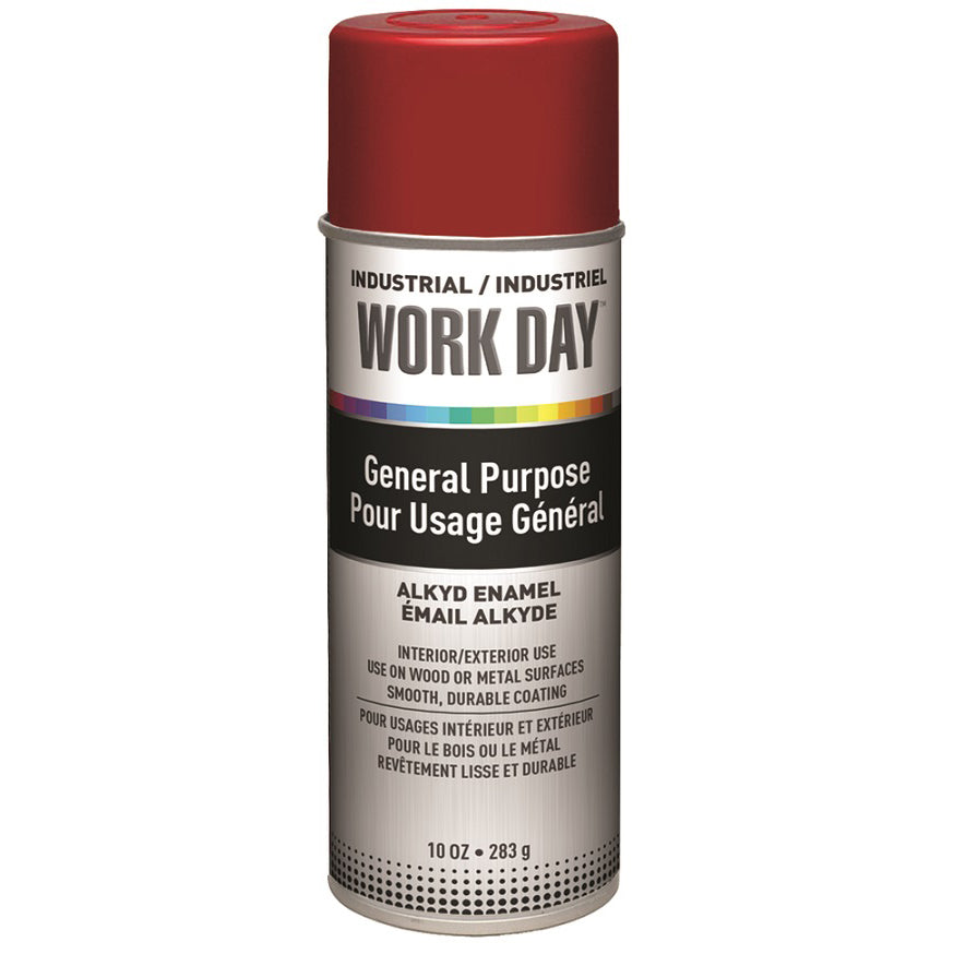 Krylon 16 oz Gloss Red Industrial Work Day Aerosol Enamel