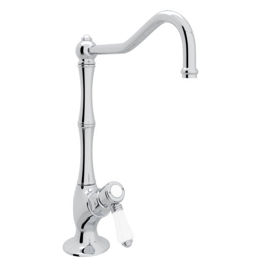 Column Spout Filter Faucet in Polished Chrome w/Mini Porcelain Lever