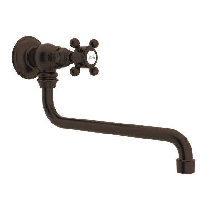 Italian Country 11" Pot Filler in Tuscan Brass w/Cross Handles