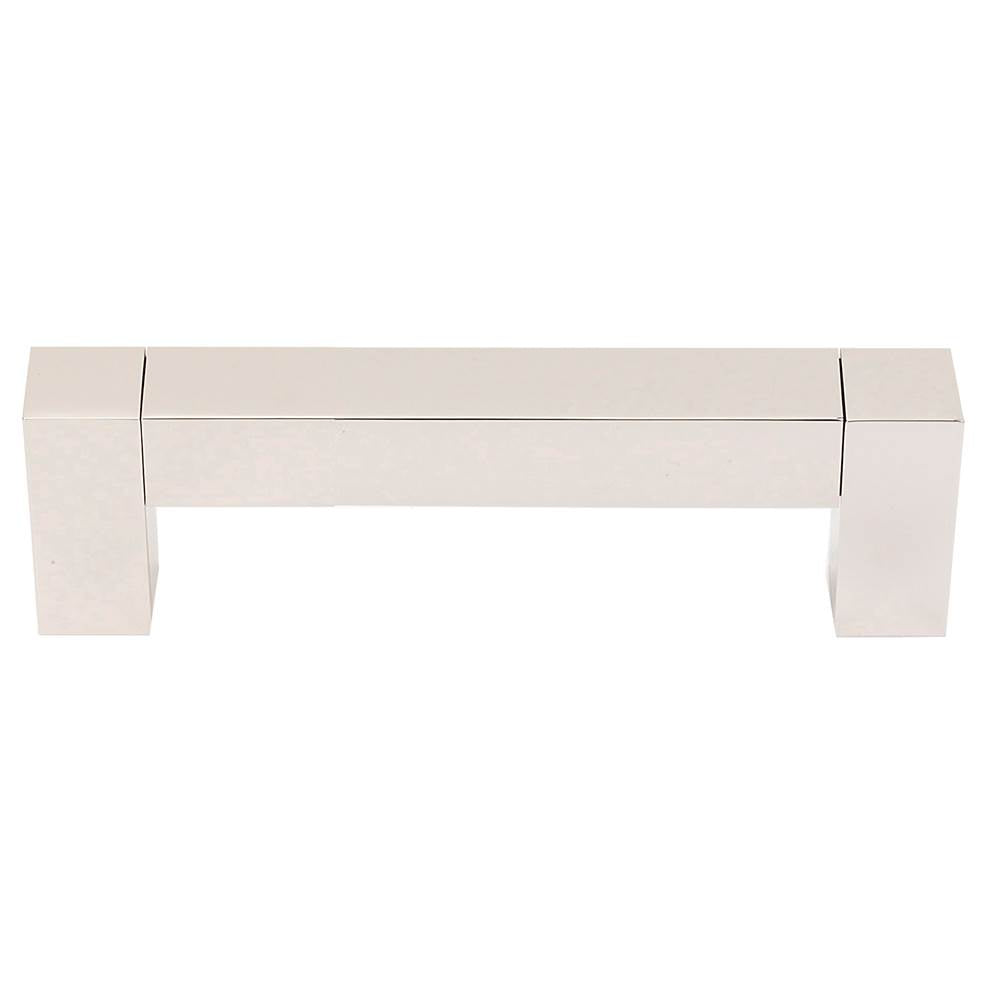 Block 3-1/2" Pull w/Polished Nickel Finish