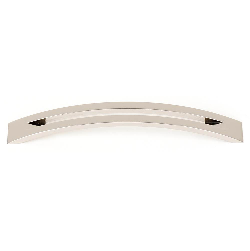 Slit-Top 6" Pull w/Polished Nickel Finish