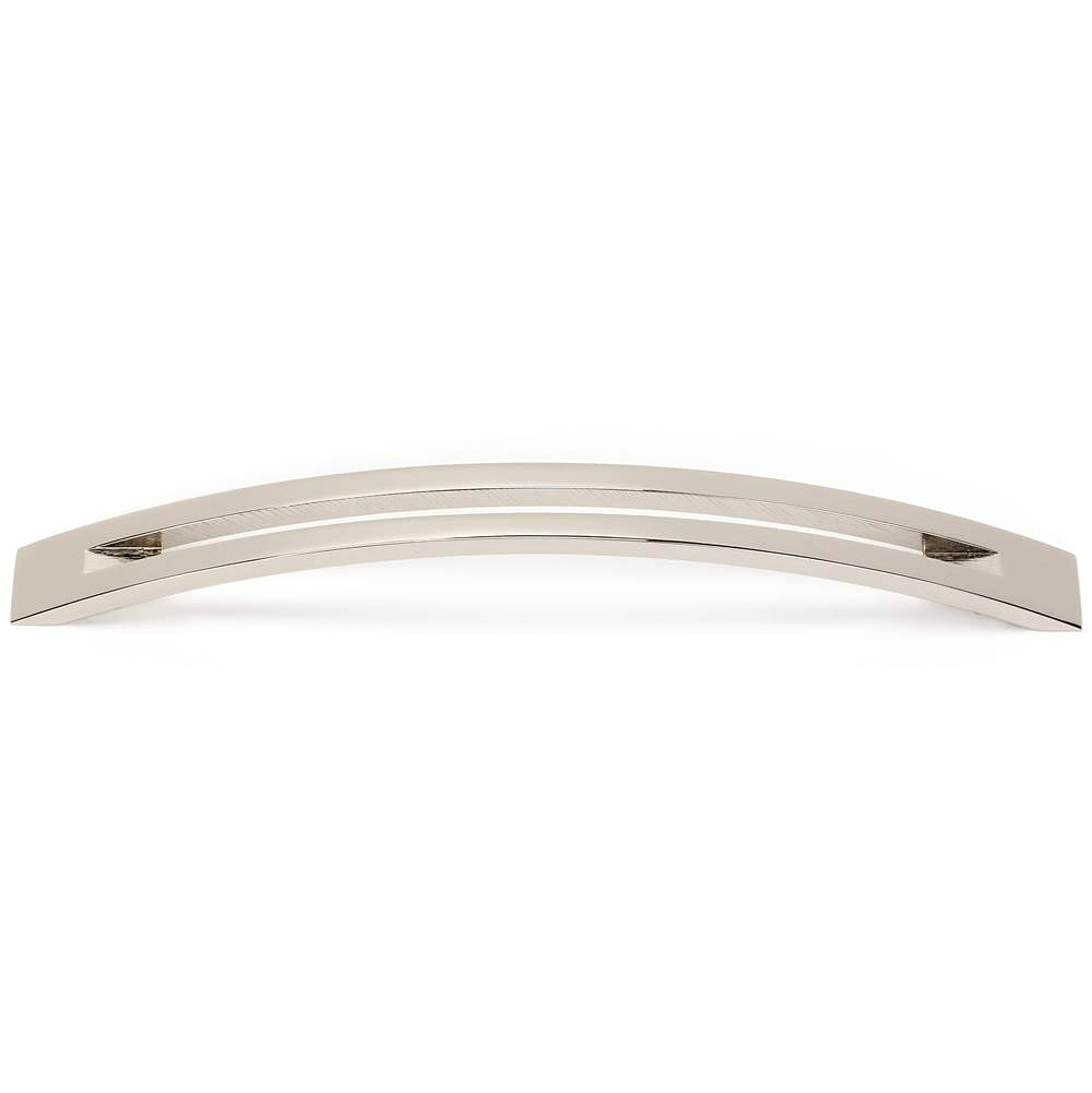 Slit-Top 8" Pull w/Polished Nickel Finish