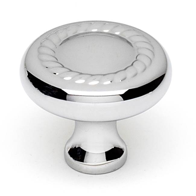 Rope 1-1/2" Knob w/Polished Chrome Finish