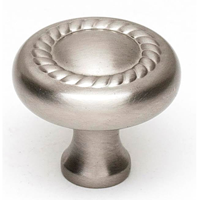 Rope 1" Knob w/Satin Nickel Finish
