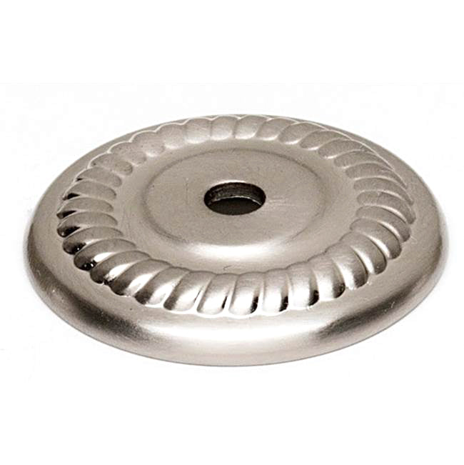 Rope 1" Rosette w/Satin Nickel Finish