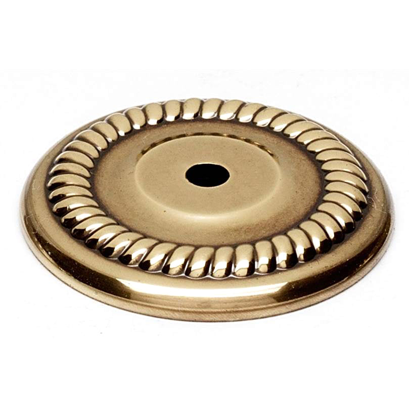 Rope 1-1/2" Rosette w/Polished Antique Finish
