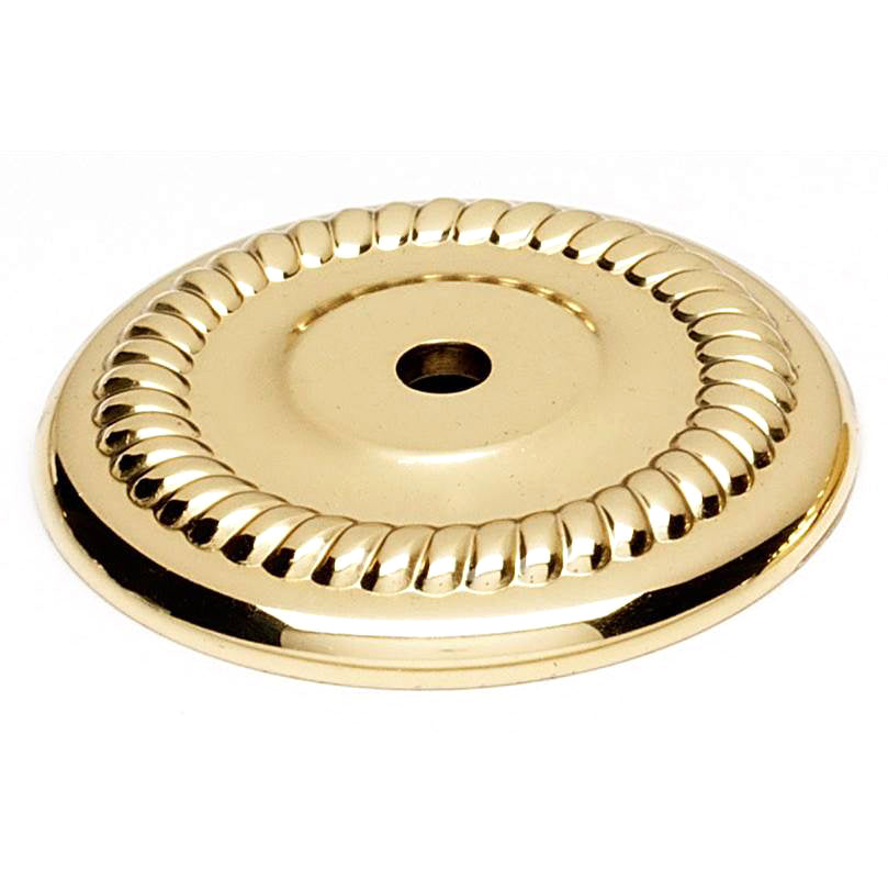 Rope 1-1/2" Rosette w/Polished Brass Finish