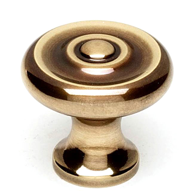 Traditional 1" Knob w/Polished Antique Finish
