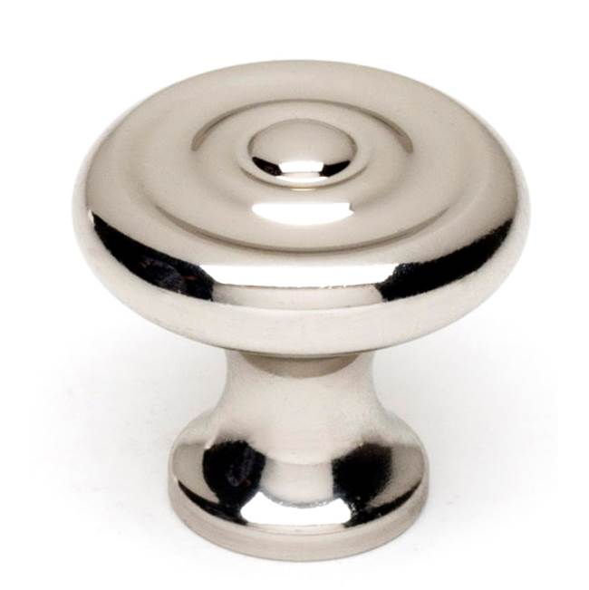 Traditional 1" Knob w/Polished Nickel Finish