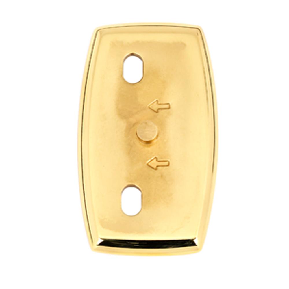 Euro 2-1/2" Base Plate w/Polished Brass Finish