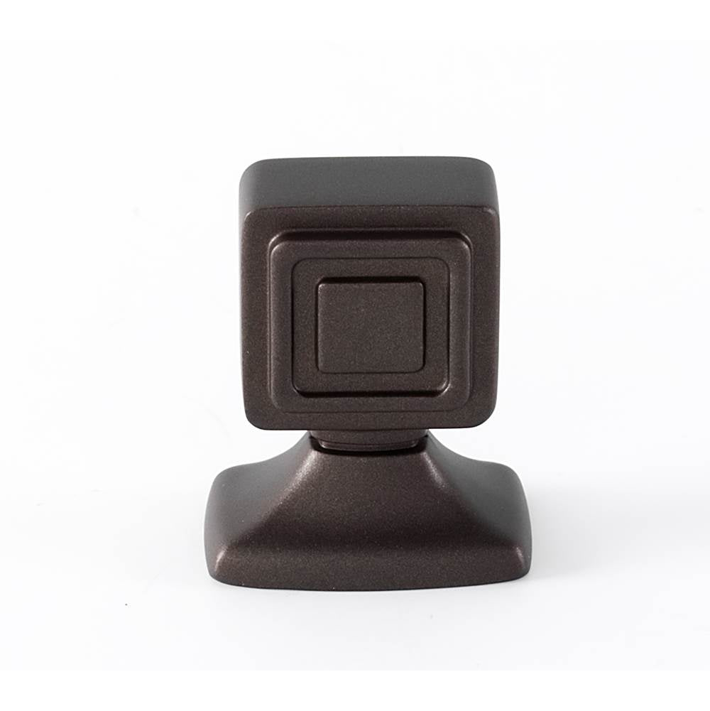 KNOB 1in A986-1-CHBRZ CUBE
