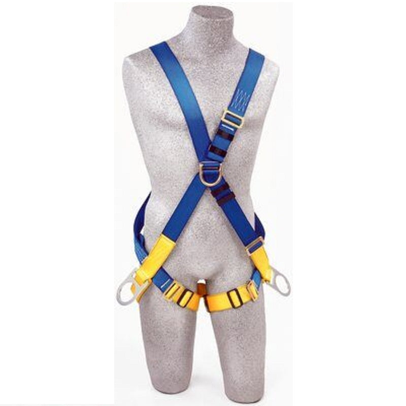 Protecta FIRST Vest-Style Positioning/Climbing Harness Medium with Back, Front & Side D-Rings, Pass-Thru Buckle Leg Straps