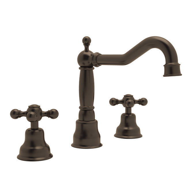 Arcana Widespread Lavatory Faucet in Tuscan Brass w/Cross Handle