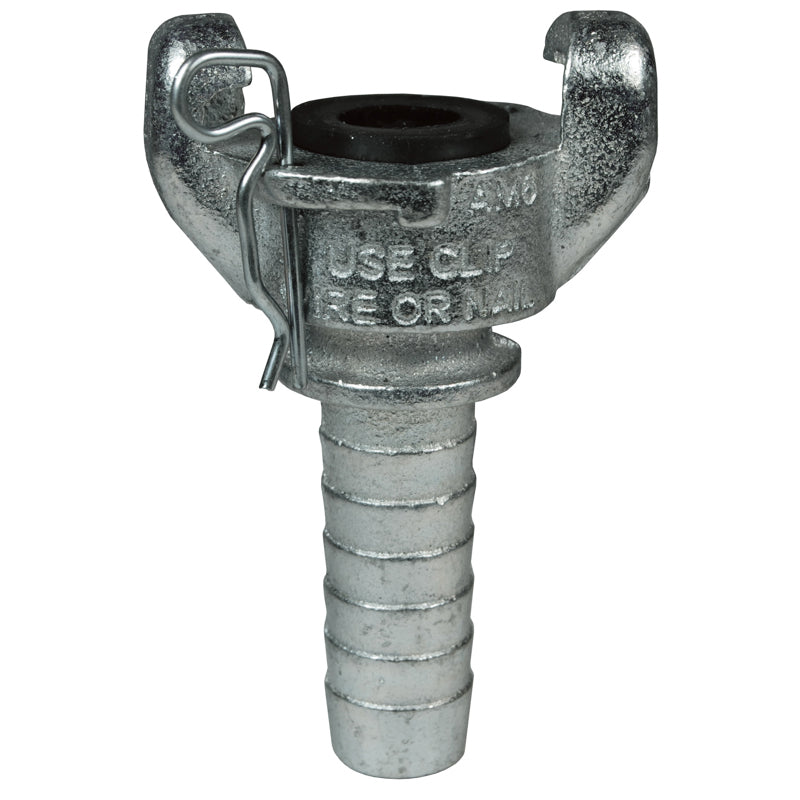 HOSE COUPLING 3/4 ID BARB GALVANIZED AM6