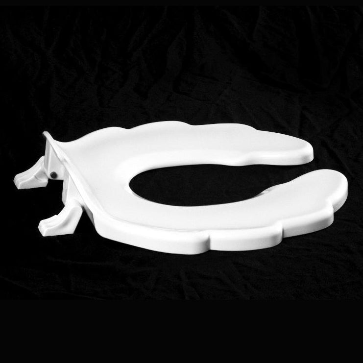 SEAT AM2300STSCC-001 WHT BABY OPEN FRONT L/COVER PLASTIC