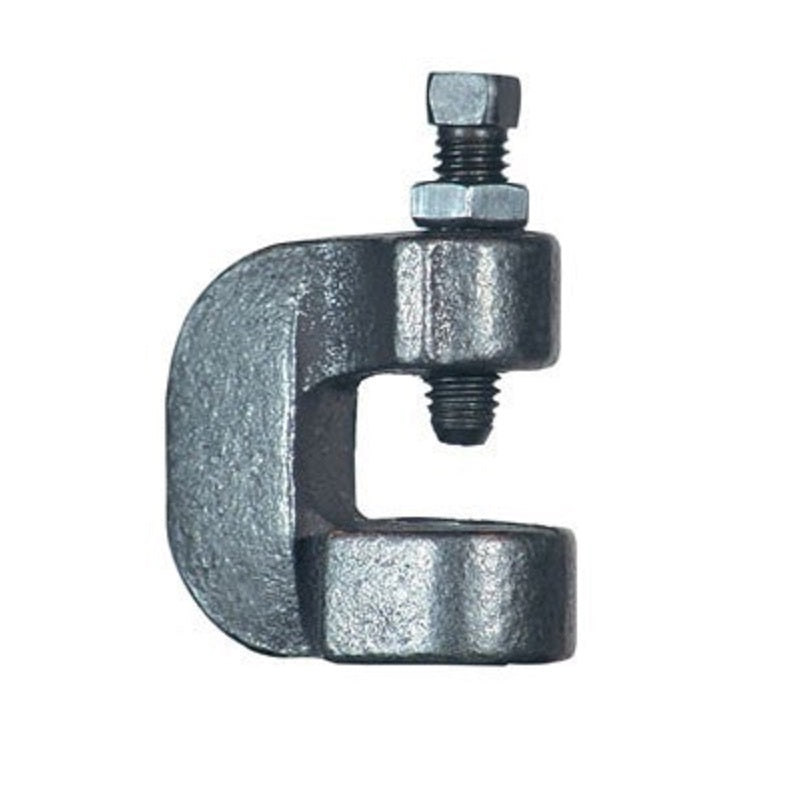 C CLAMP 1/2 BLACK MALLEABLE IRON W/LOCKNUT 86 MAXIMUM LOAD 400#