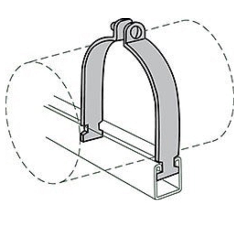 CLAMP 1-1/2 COPPER PLATED FITTING CTS S2307ACP STRUT CLAMP