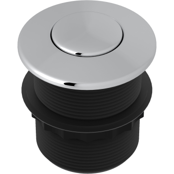 Waste Disposal Air Activated Switch Button in Polished Chrome
