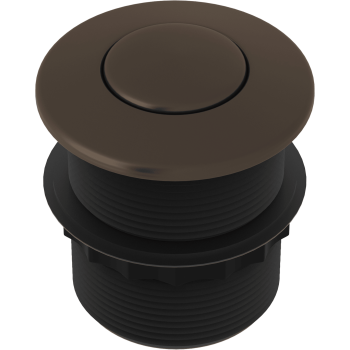 Waste Disposal Air Activated Switch Button in Tuscan Brass
