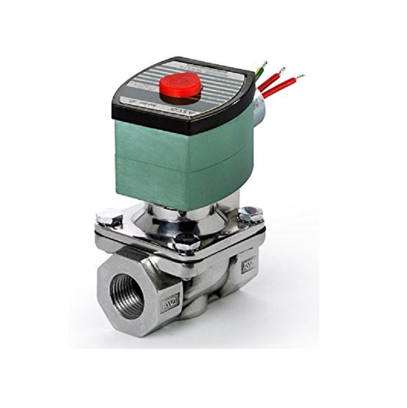 Solenoid Valve 1/2" Stainless Steel 2-Way AC 120/60V Normally Closed General Service