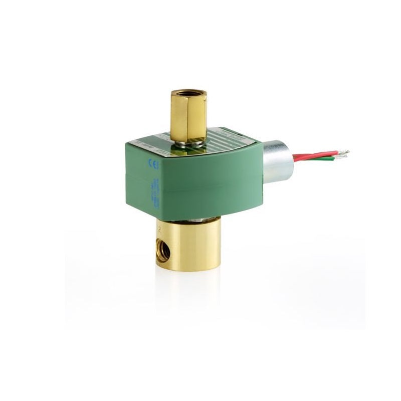 Solenoid Valve 1/4" Brass 3-Way AC 115V Normally Closed