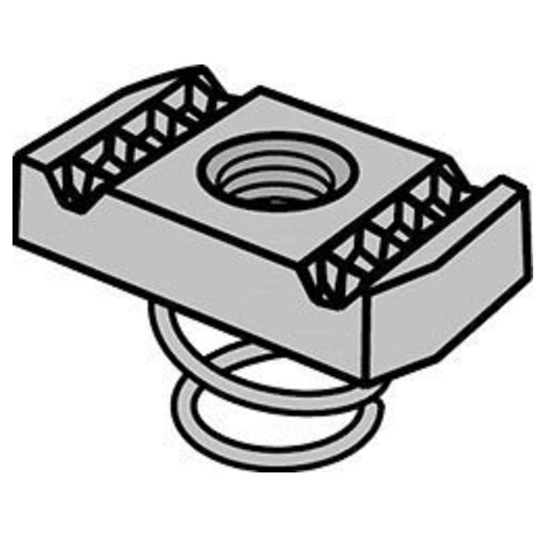 NUT 3/8-16 W/SHORT SPING SPRC3/8 S3206EG CLAMPING NUT F/C CHANNEL