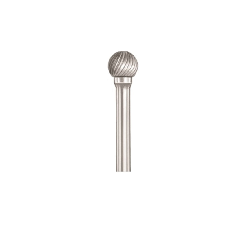 Carbide Bur SD-41 Single Cut, Ball Shape, 1/8 Shank