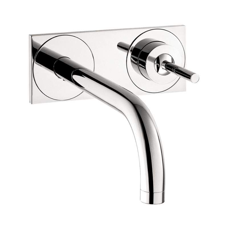 Axor Uno Wall Mount Lav Faucet Trim In Brushed Nickel