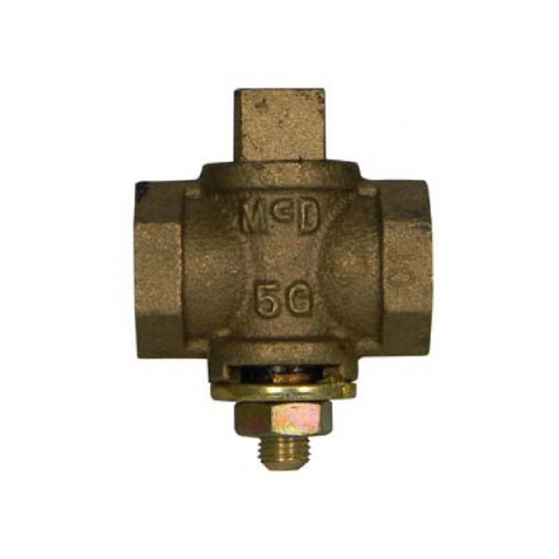 Gas Plug Valve 3/8" Flat Tee Head with Check   Max Pressure 2 PSIG