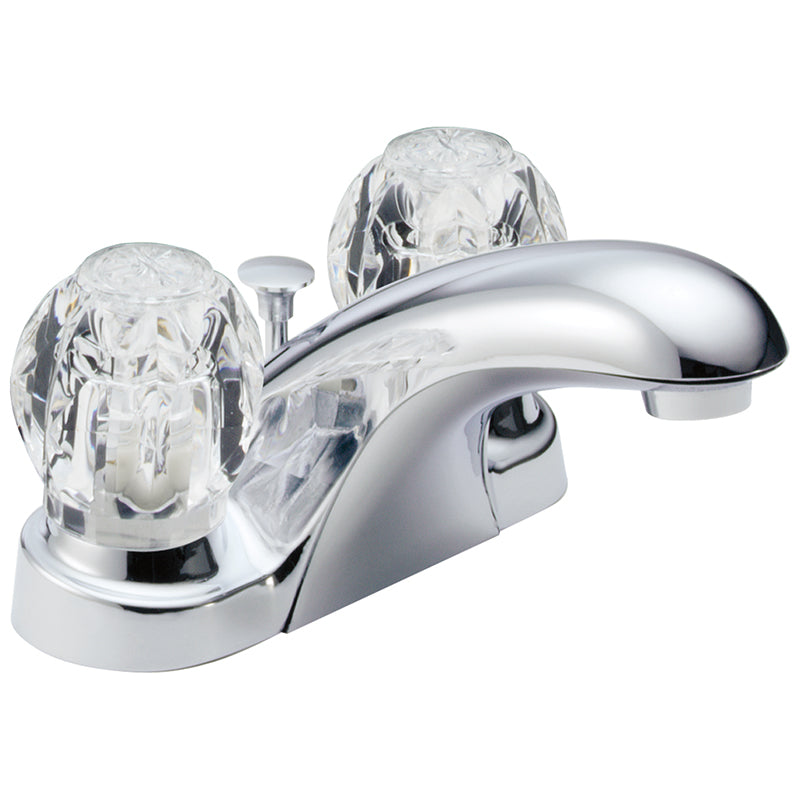 Foundations 4" Centerset Lav Faucet in Chrome w/2 Knob Handles