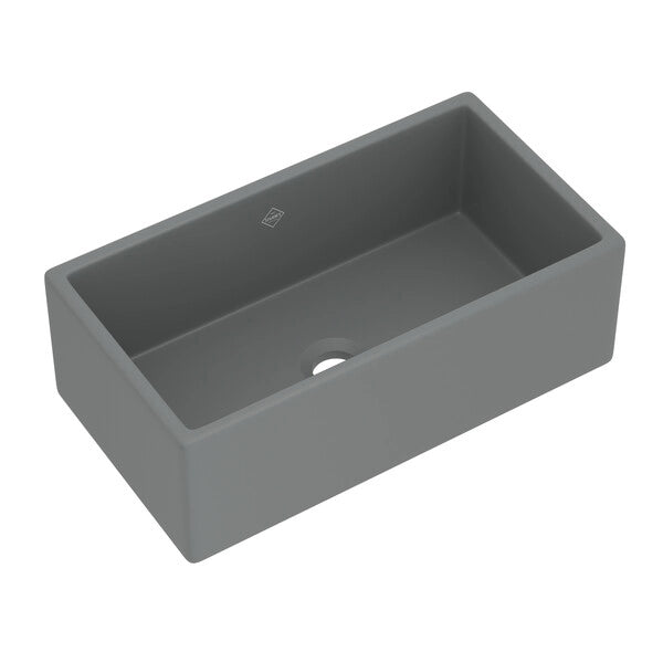 Shaws Classic 33x18x11-3/16" Fireclay Kitchen Sink in Grey