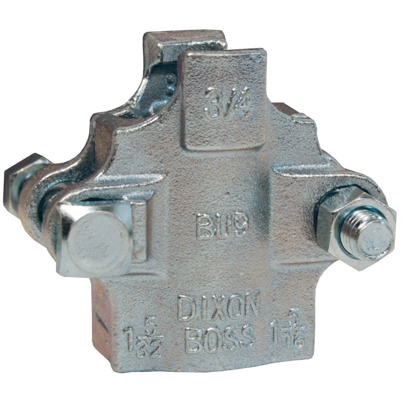 HOSE CLAMP 3/4 ID 2-BOLT GALVANIZED B9