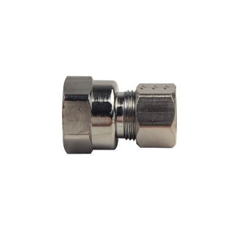 COUPLING 1/2IP X 3/8OD FXCMP 12X C CHROME