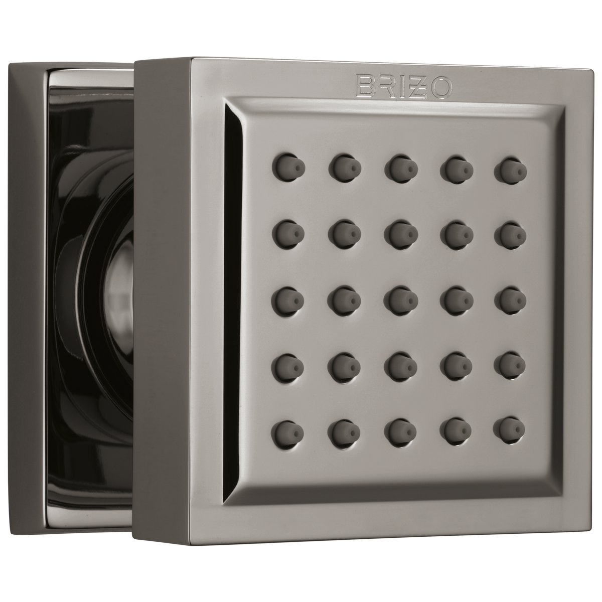 Brizo Essential Surface Mount Square Body Spray In Black Onyx