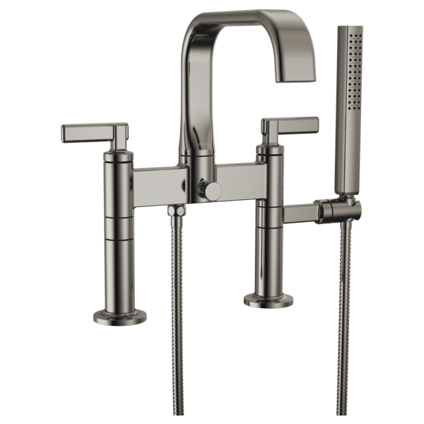Allaria Tub Filler Trim Kit w/Lever Hdls in Black Onyx
