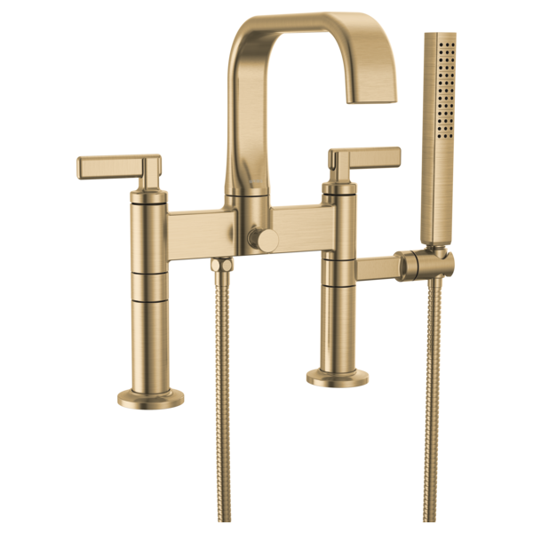 Allaria Tub Filler Trim Kit w/Lever Hdls in Luxe Gold
