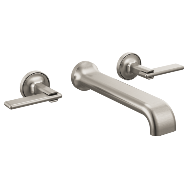 Allaria Wall Mount Tub Filler Trim Only, No Hdls in Luxe Nickel