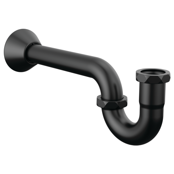 Brizo P-Trap w/Flange in Matte Black