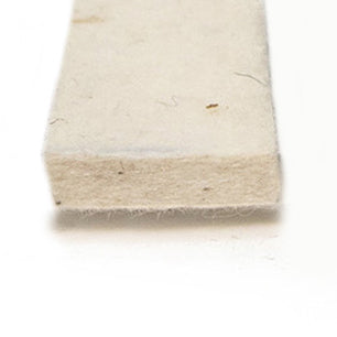 Felt 3/4"X2"X33" White Strips Plain Back