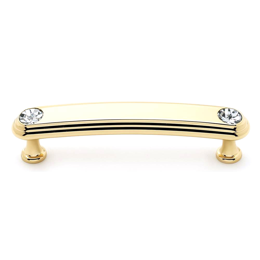 Crystal 3-1/2" Pull in Gold